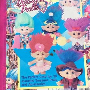 Vintage Trolls Carrying Case PINK